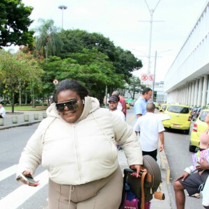 Jojo Todynho no Aeroporto Santos Dumont, no Rio de Janeiro, em junho de 2023