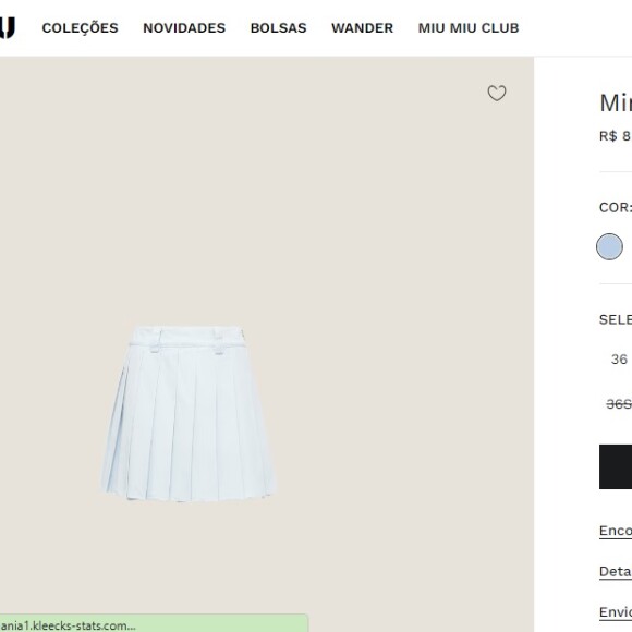 Saia de Bruna Marquezine tem valor de R$ 8.500