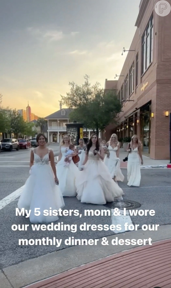 Vídeo viral de família usando vestidos de noiva em público ultrapassou 8 milhões de views 