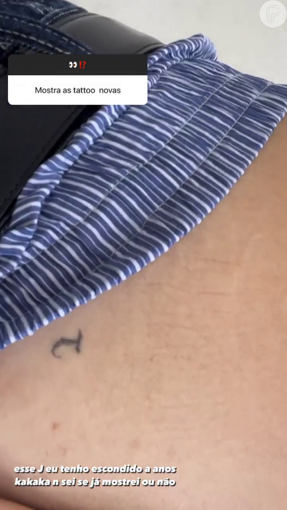 Tatuagem íntima de João Guilherme foi feita por Jade Picon na casa de um tatuador amigo do casal