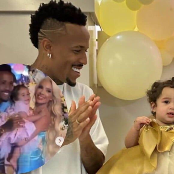Karoline Lima e Éder Militão se reúnem em aniversário de Cecília
