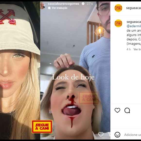 Atual de Éder Militão foi acusada de mandar indireta horas antes da festa de Cecília