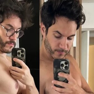 Eliezer compartilhou antes e depois do começo da dieta nas redes sociais