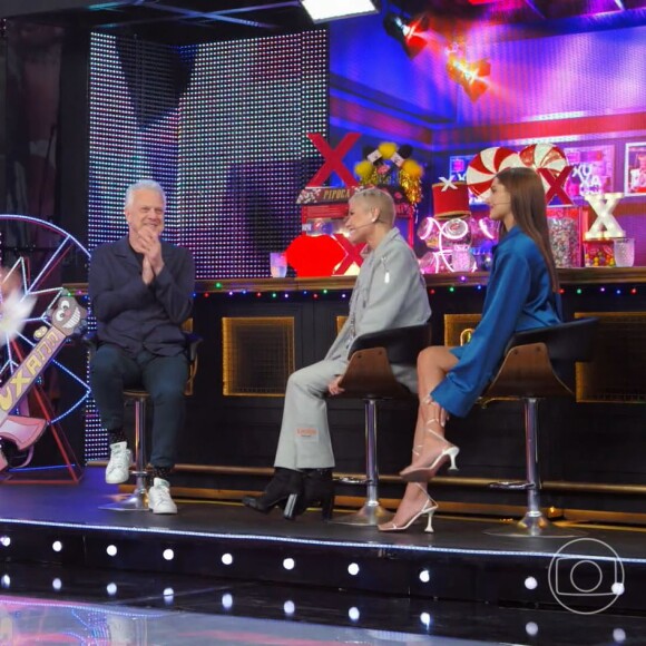 Xuxa participou do 'Domingão com Huck' neste domingo, 23 de julho de 2023