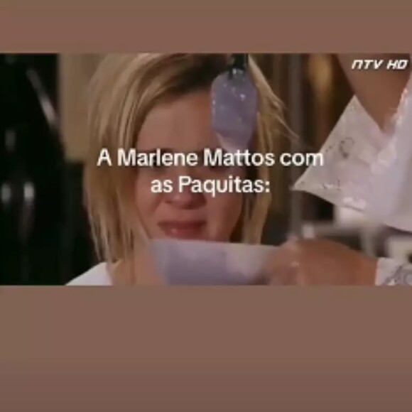 Marlene Mattos usou cena de 'Avenida Brasil' para a publicação, que logo foi apagada