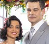 Verônica (Ana Cecília Costa) se casou com Érico (Carmo Dalla Vecchia) em um casamento emocionante no restaurante Cadim de Dendê