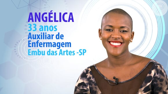 Angélica, auxiliar de enfermagem de Embu das Artes, São Paulo, tem 33 anos