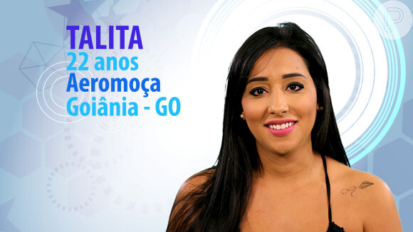 A aeromoça Talita, de 22 anos, é de Goiânia, Goiás