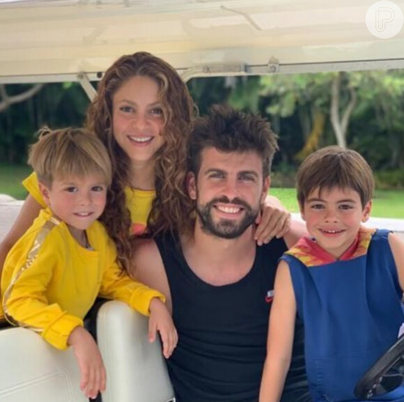 Shakira com Piqué teve dois filhos: Milan e Sasha