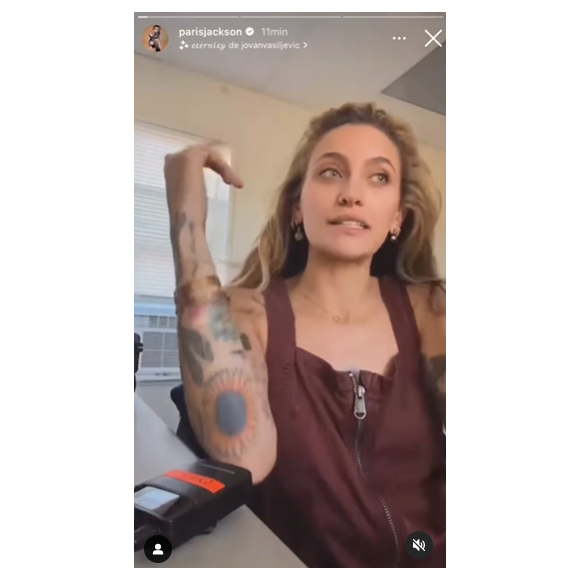 Paris Jackson, de qualquer forma, fez a sua homenagem para o pai