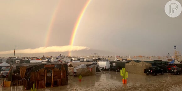 Burning Man: chuvas fortes afetaram a cidade construída para o evento no fim de semana