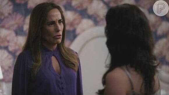 Irene (Glória Pires) se preocupa com estado de Petra (Débora Ozório) no capítulo de terça-feira, 05 de setembro, da novela 'Terra e Paixão'