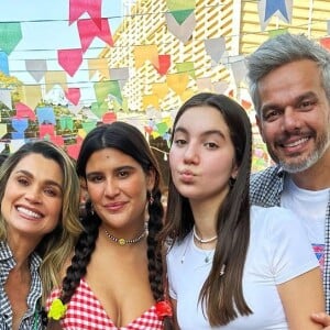 Flávia Alessandra e Otaviano Costa tem duas filhas