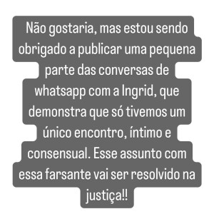 Antony expôs conversas atribuídas à bancária Ingrid Santos, a quem teria agredido durante viagem de férias dela para a Europ