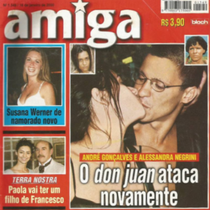 Alessandra Negrini e André Gonçalves chegaram a namorar nos anos 2000, mas a semelhança com Valentina é pura coincidência