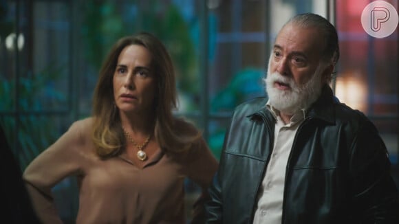 Irene (Gloria Pires) e Antônio (Tony Ramos) acreditam que Graça (Agatha Moreira) espera filho de Daniel (Johnny Massaro) na novela 'Terra e Paixão'