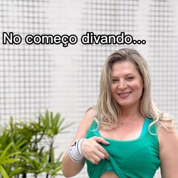 Joice Hasselmann exibe a barriga chapada com frequência na web