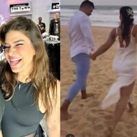 Crise dos 7? Que nada! Priscila Fantin e Bruno Lopes renovam os votos de casamento em cerimônia intimista na Bahia. Fotos!