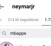 Neymar também deixou de seguir Mbappé