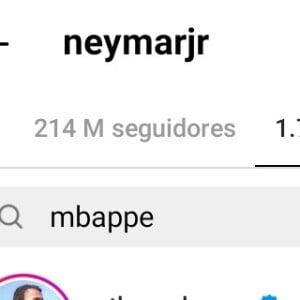 Neymar também deixou de seguir Mbappé