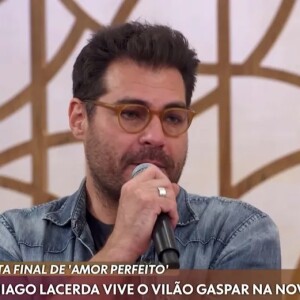 Thiago Lacerda foi ao 'Encontro' e falou sobre o final da novela 'Amor Perfeito'