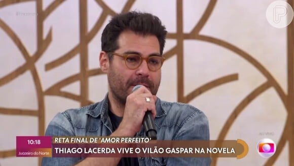 Thiago Lacerda foi ao 'Encontro' e falou sobre o final da novela 'Amor Perfeito'