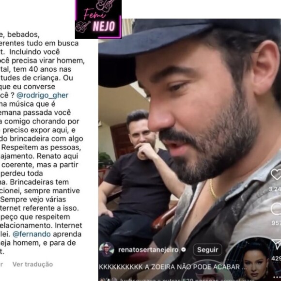 Namorado de Maiara também mandou recado aos presentes no vídeo