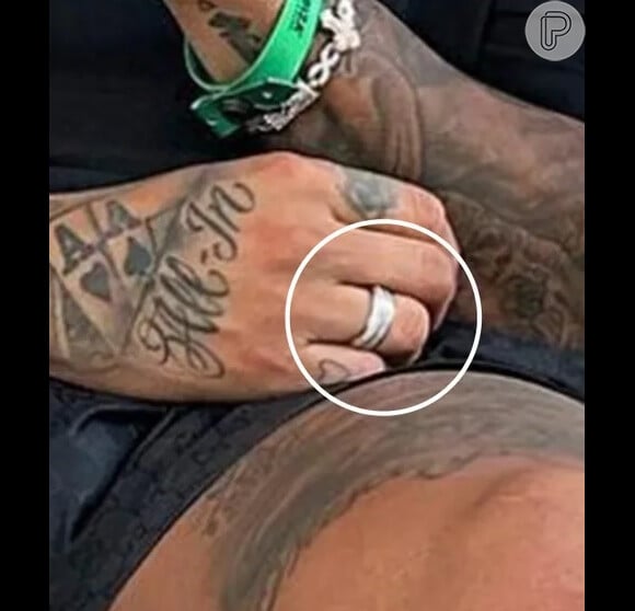 Neymar estava com tatuagem com Bruna Marquezine ate pouco tempo atrás