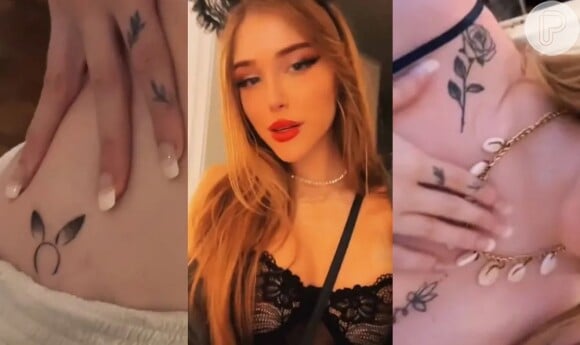 Filha de Alessandra Negrini, Bettina mostrou suas 8 tatuagens para seus seguidores no TikTok