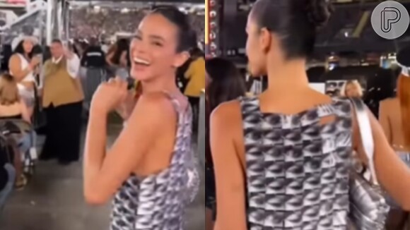 Bruna Marquezine usa vestido com ilusão de ótica e buga a web com sua beleza