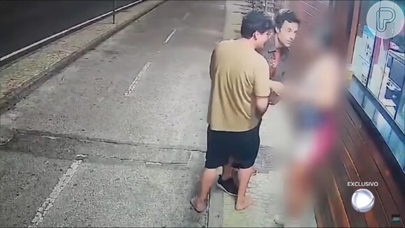 Caso Kayky Brito: imagens mostram Bruno de Luca tentando afastar o ator de uma mulher momentos antes do acidente