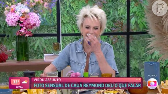 Ana Maria Braga comentou foto sensual de Cauã Reymond no 'Mais Você' e caiu na risada com o ator