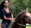 Duda Santos mostra os bastidores da aula de equitação para viver Maria Santa no remake de Renascer