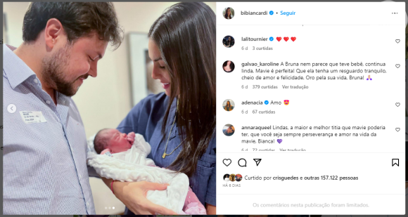 Mavie promoveu a bandeira branca entre Neymar e Bianca Biancardi com seu nascimento