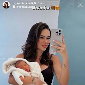 Mavie vem sendo mostrada no Instagram de Bruna Biancardi e encantando os fãs