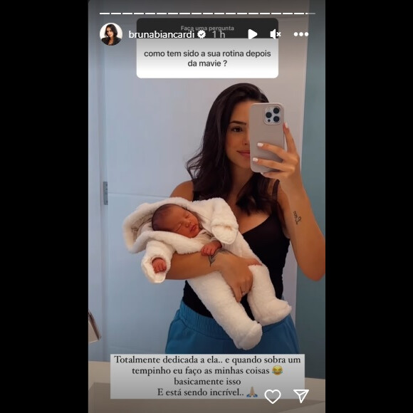 Bruna Biancardi está afastada das redes sociais para cuidar da filha