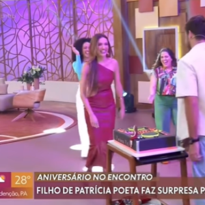 Patrícia Poeta fez aniversário e completou 47 anos de idade com direito a festa surpresa no 'Encontro'