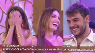 Filho de Patricia Poeta faz surpresa ao vivo no 'Encontro' e beleza do DJ de 21 anos gera elogios na web: 'Um gato'