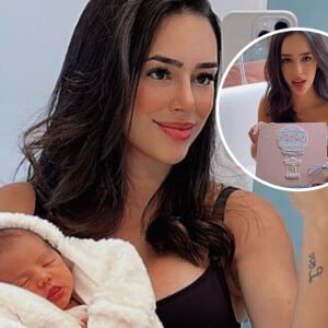 Bruna Biancardi mostrou algumas lembrancinhas de luxo do nascimento da filha, Mavie