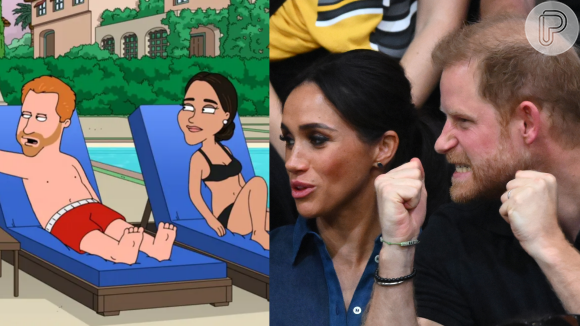 Príncipe Harry e Meghan Markle são humilhados em famosa animação americana e sobra até para a Família Real. Veja!