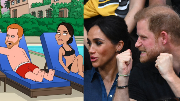 Príncipe Harry e Meghan Markle são humilhados em famosa animação americana e sobra até para a Família Real. Veja!
