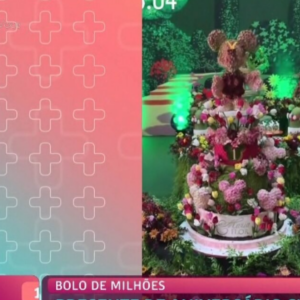 Bolo de Maria Flor que custou quase 60 mil reais deixou Ana Maria Braga surpresa