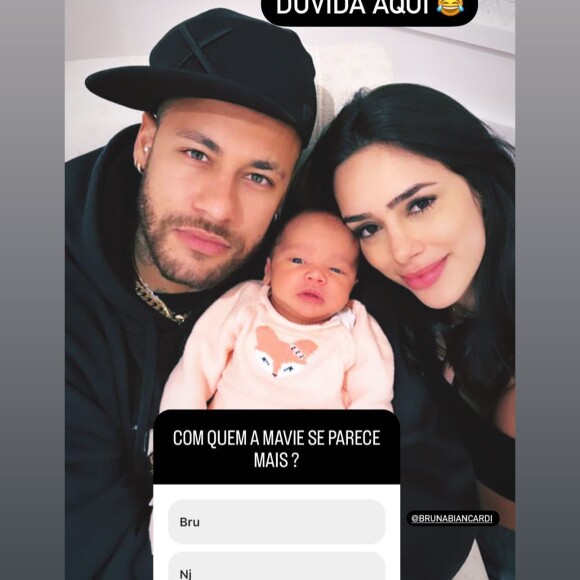 Filha de Neymar e Bruna Biancardi, Mavie nasceu em 6 de outubro de 2023