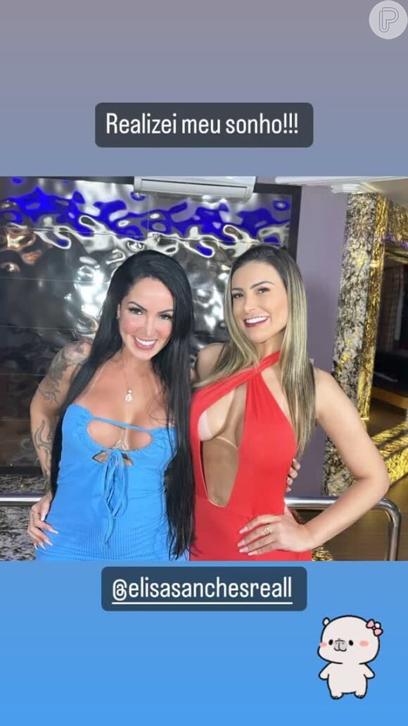 Andressa Urach e Elisa Sanches gravaram vídeo pornô juntas