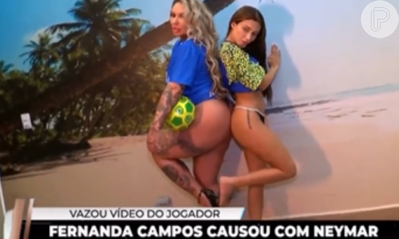 Fernanda Campos também recriou cenas de sexo com Neymar em vídeo pornô com Sabrina Boing Boing