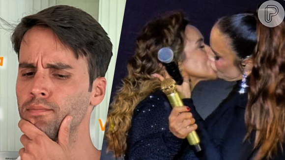 Quem é essa aí, mamãe? Marido de Ivete Sangalo comenta beijo da esposa em Daniela Mercury