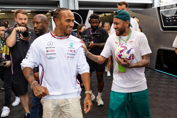 Lewis Hamilton é muito amigo de Neymar