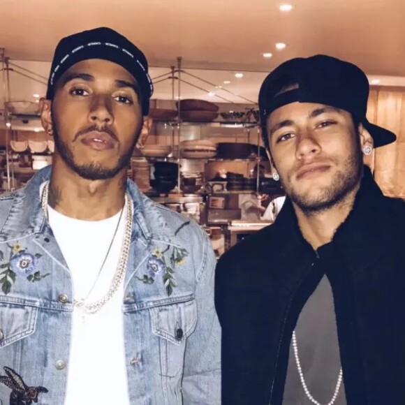 Lewis Hamilton e Neymar já postaram diversas fotos juntos