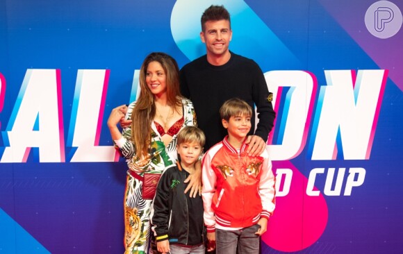 Milan e Sasha são filhos de Shakira com o ex-marido da cantora, Gerard Piqué