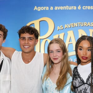 Elenco do filme 'As Aventuras de Poliana' se reuniu para a pré-estreia em shopping de São Paulo em 21 de novembro de 2023